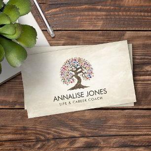 Sakura Tree - Colorful Foliage Business Card