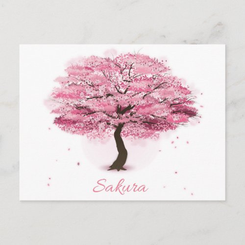 Sakura Tree in Blossom Postcard