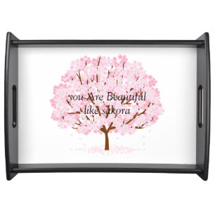 Sakura Tree in Full Bloom – Elegant Spring Design" Serving Tray