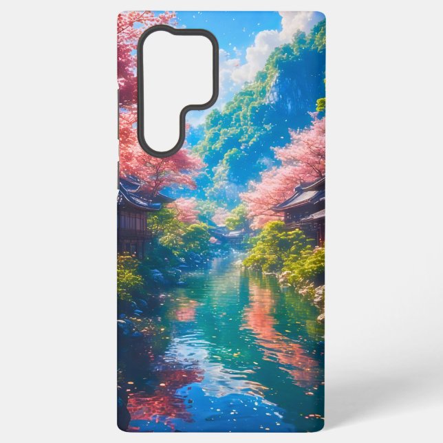 Sakura Utsuru Seiryū  Samsung Galaxy Case (Back)