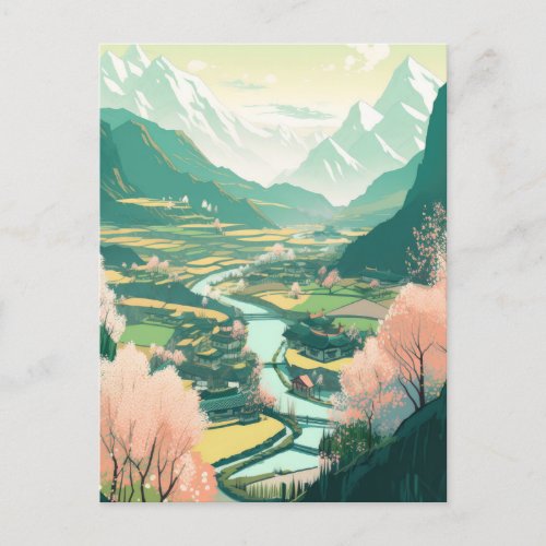 Sakura Valley Holiday Postcard