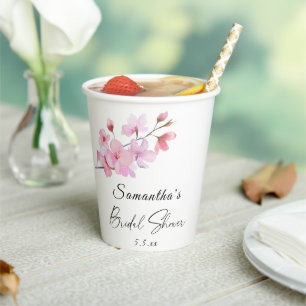 Sakura - Wedding Bridal shower Paper Cups