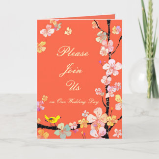 Sakura Wedding Invitation Card