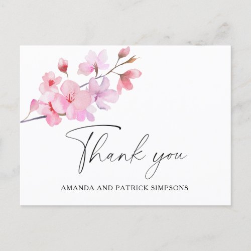 Sakura _ Wedding Thank You Card