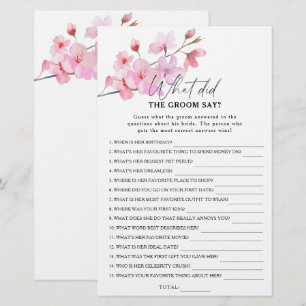 Sakura - What did the groom say bridal game