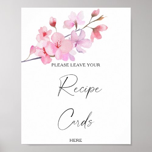 Sakura _ Your recipe card here Poster