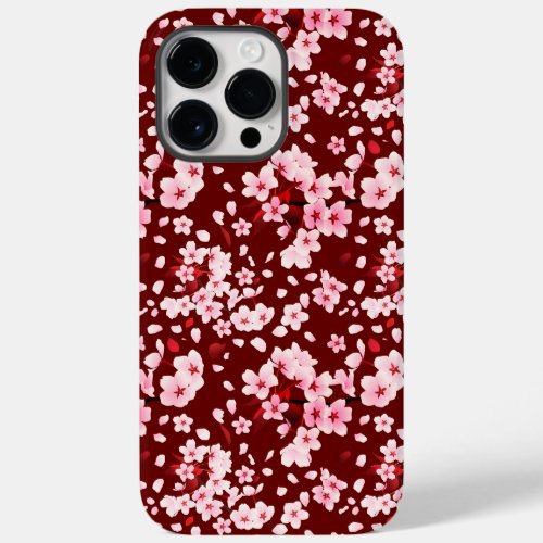 Sakurafubuki Sakura Petals Pattern Case_Mate iPhone 14 Pro Max Case