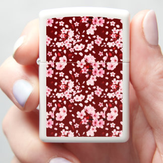 Sakurafubuki Sakura Petals Pattern Zippo Lighter