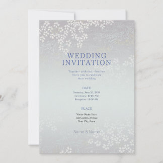 Sakuragawa Japanese Cherry Blossom River Wedding Invitation