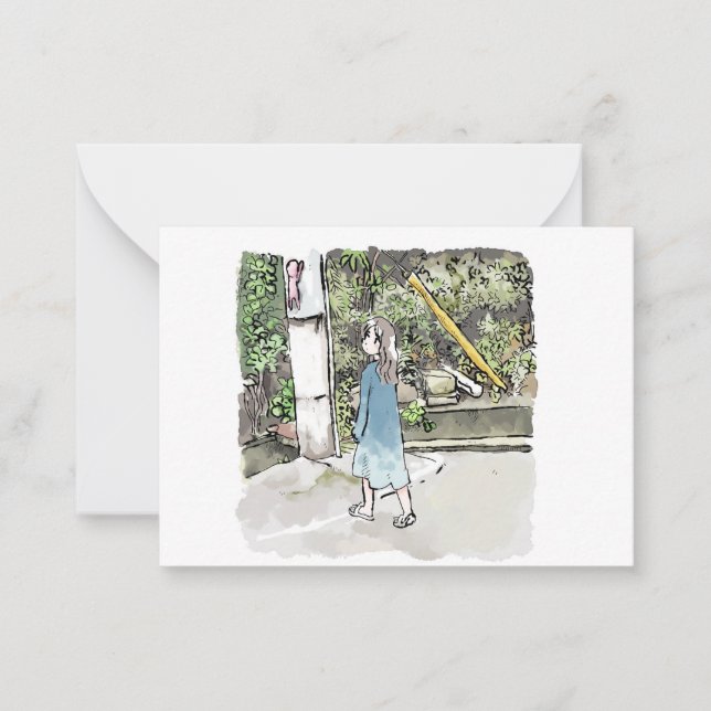 Sakusabou Note Card (Front)