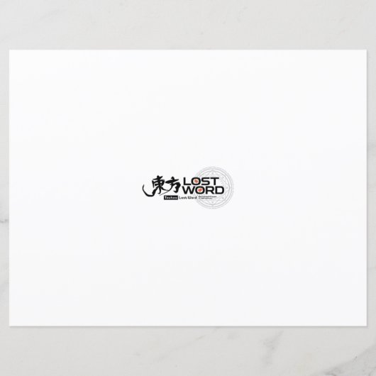 Sakuya Izayoi TOUHOU LOSTWORD Sheet (Back)