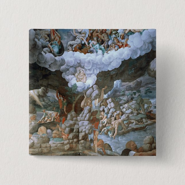 Sala dei Giganti (fresco) (see also 78482-88) Pinback Button (Front)