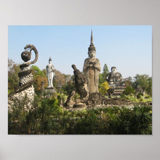 Sala Keo Kou, Nong Khai, Thailand Poster (Front)