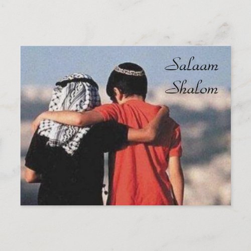 Salaam Shalom Postcard