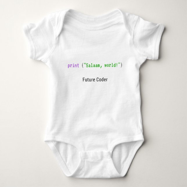Salaam, World - baby bodysuit (Front)