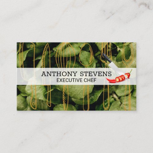 Salad Bar  Chef  Kitchenware Business Card