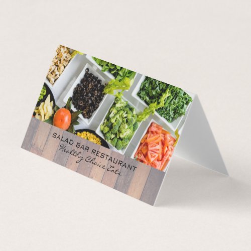 Salad Bar  Culinary Business Card