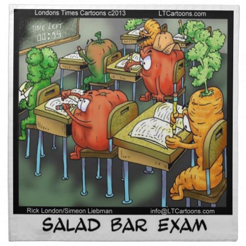 Salad Bar Exam Funny Cloth Napkin