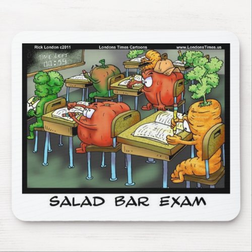 Salad Bar Exam Funny Gifts Tees Cards  Mugs Mouse Pad