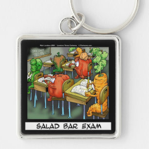 Salad Bar Exam Funny Keychain