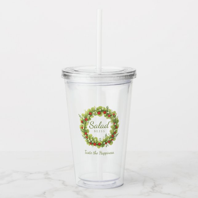 Salad Bliss Acrylic Tumbler (Front)