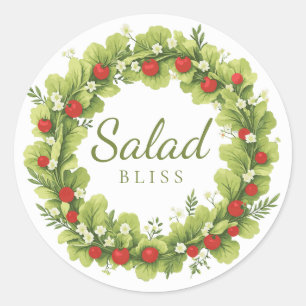Salad Bliss Classic Round Sticker
