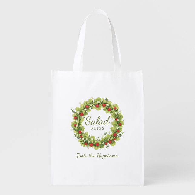 Salad Bliss Grocery Bag (Front)