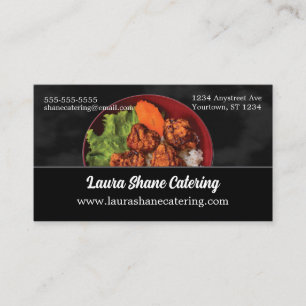 Salad Bowl Caterer Restaurant Food Service Business Card
