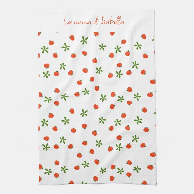Salad caprese italian kitchen whimsical food  kitchen towel (Vertical)