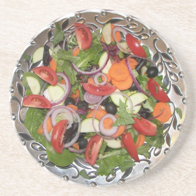 Salad coaster! drink coaster (Front)