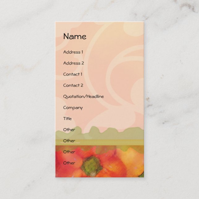 Salad Days Business Card (Front)