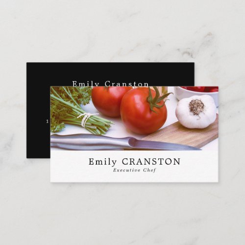 Salad Display Chef Cooking Business Card