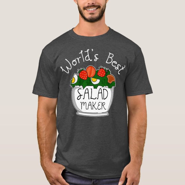Salad Healthy Food Foodie Salad T-Shirt (Front)