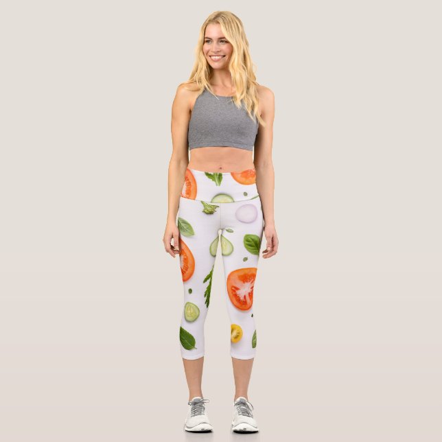 Salad On Your Capri Leggings (Front)