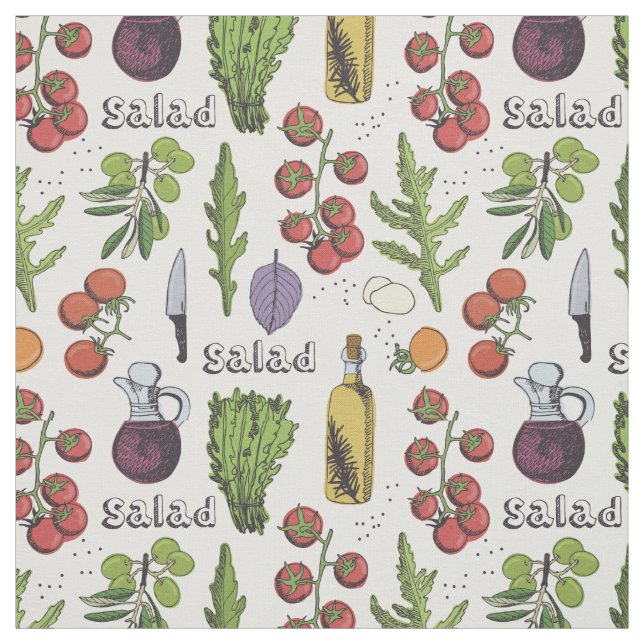 Salad Pattern fabric (Swatch)