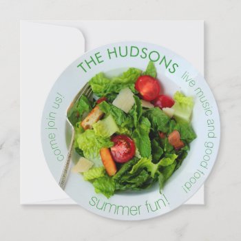 Salad Plate Party Invitation by SharonCullars at Zazzle