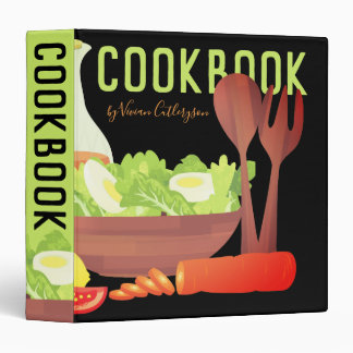Salad side dish personalized cookbook recipe 3 ring binder