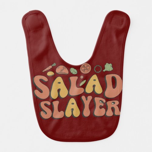 salad slayer baby bib