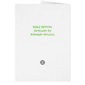 "Salad Spinner" Geometric Art Cards (Back)