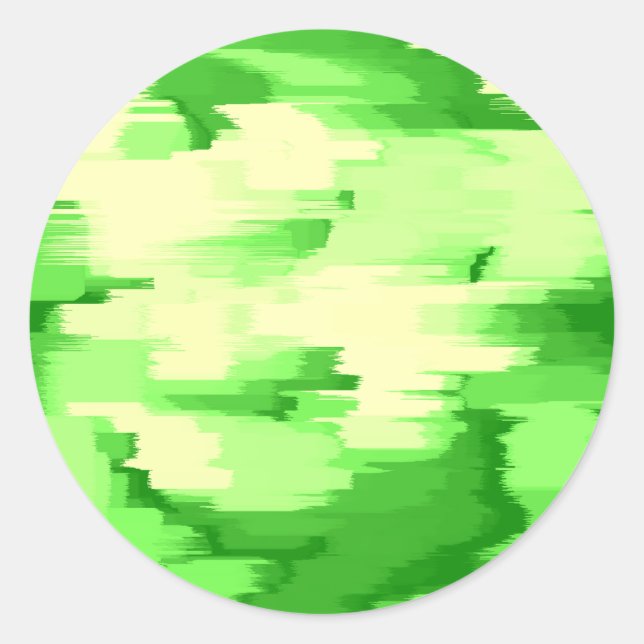 "Salad Spinner" Geometric Art Classic Round Sticker (Front)