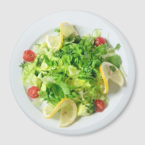 Salad with Lemons and Tomato Refrigerator Magnet