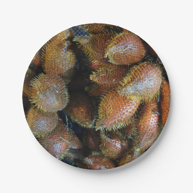Salak [Snake Fruit] Paper Plates (Front)