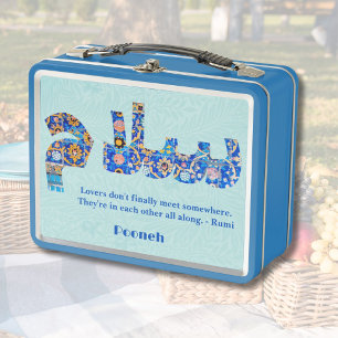 Salam Anniversary Persian Gifts for Girlfriend Metal Lunch Box