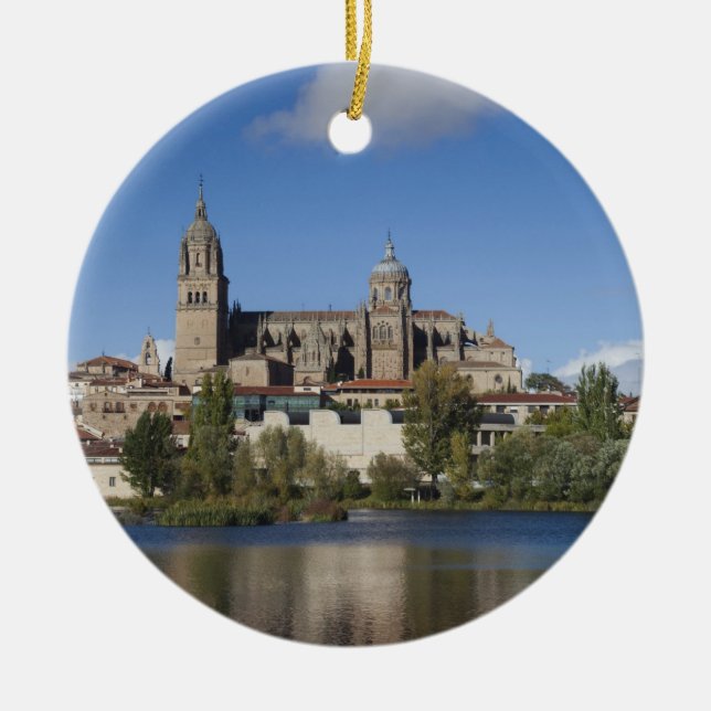 Salamanca Cathedrals and town Ceramic Ornament (Front)