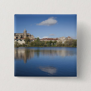 Salamanca Cathedrals and town Pinback Button