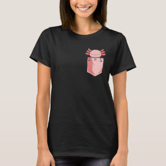 Salamander Amphibian Axolotl in Pocket T-Shirt