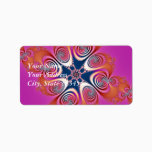 Salamander - Fractal Art Label