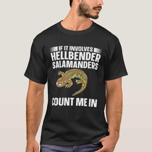 Salamander Hellbender Salamander Amphibian T-Shirt (Front)