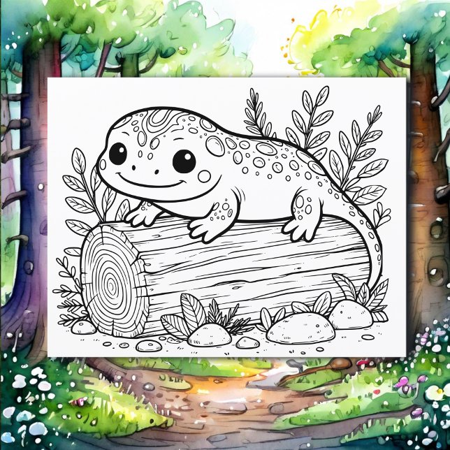 Salamander | Kid's Coloring Page (Creator Uploaded)
