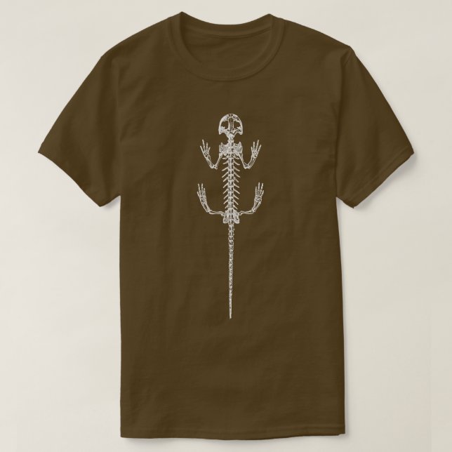 Salamander Skeleton T-Shirt (Design Front)